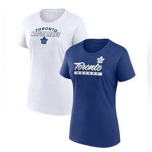 Toronto Maple Leafs Women’s Fanatics T-Shirt Combo Pack NHL Tees New with Tags
